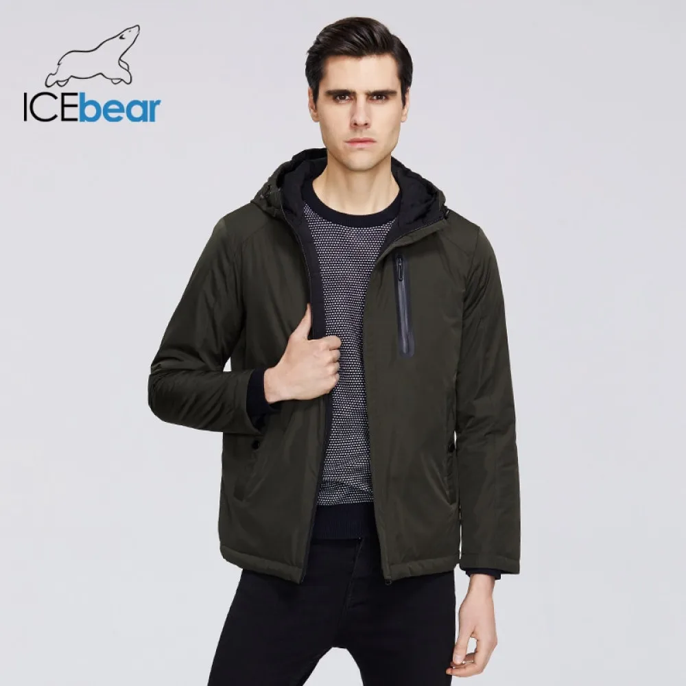 ICEbear 2020 Весенняя Мужская куртка с капюшоном мужская на молнии повседневная