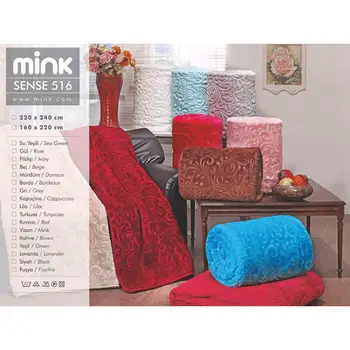 

Mink Sense 516 Red Double Blanket