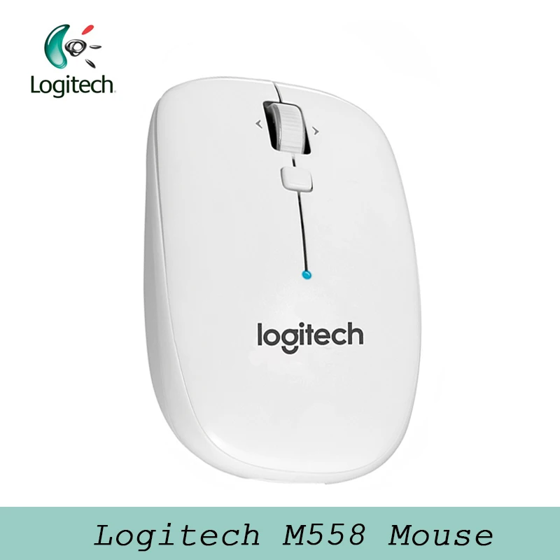 Беспроводная мышь logitech mouse M558 Bluetooth с эргономичными мышами 1000 dpi 2,4 Ghz, беспроводная официальная поддержка тестирования для ПК