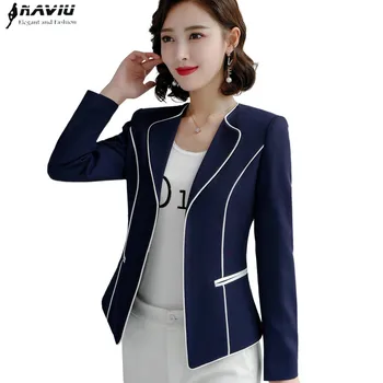 

Naviu Women Elegant Binding Jacket Long Sleeve Blazer Fashion Work Wear Keep Slim Office Lady Coat Outwear Single Button