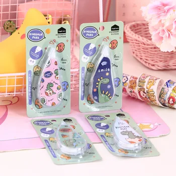 

Cute Cartoon Dinosaur Park White Out Correction Tape Corrector Gift Stationery Student Prize School Office Supply