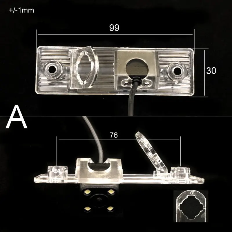 For Chevrolet Optra Spark Sonic Tosca Lanos Sens Chance Rear view Camera Back up Reverse Camera Car Parking Camera Night Vision (3)