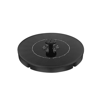 

2.5W Solar Power Water Fountain Pump for Bird Bath Pond Garden Decoration with LED Night Light & 4 Spray Pattern Heads