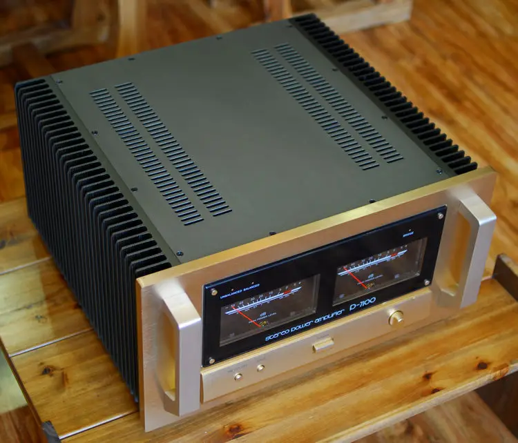 Усилитель мощности стерео P-7100 копия Accuphase каждый канал обеспечивает большую мощность до низкой нагрузки импедансов 1 Ом