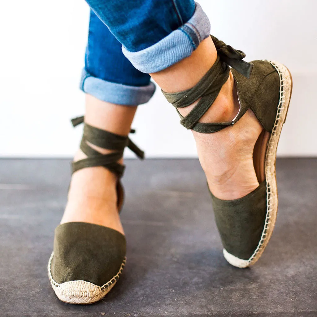 ladies lace up espadrilles