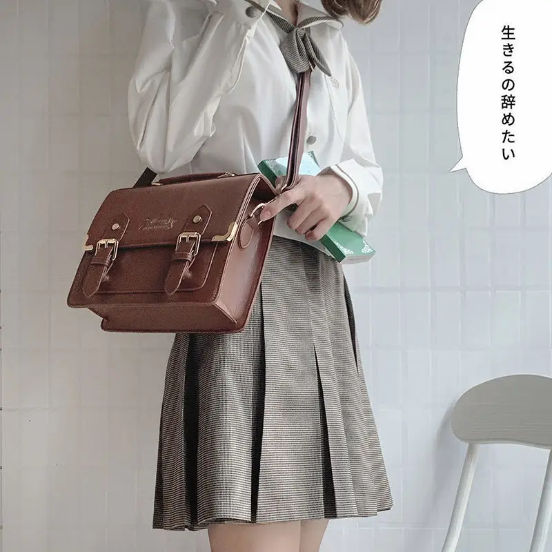 2022 Lolita bag Japanese school Uniforms Cute Ita bag Lolita JK SchoolBag for college Student Women Handbag Anime Shoulder Bag