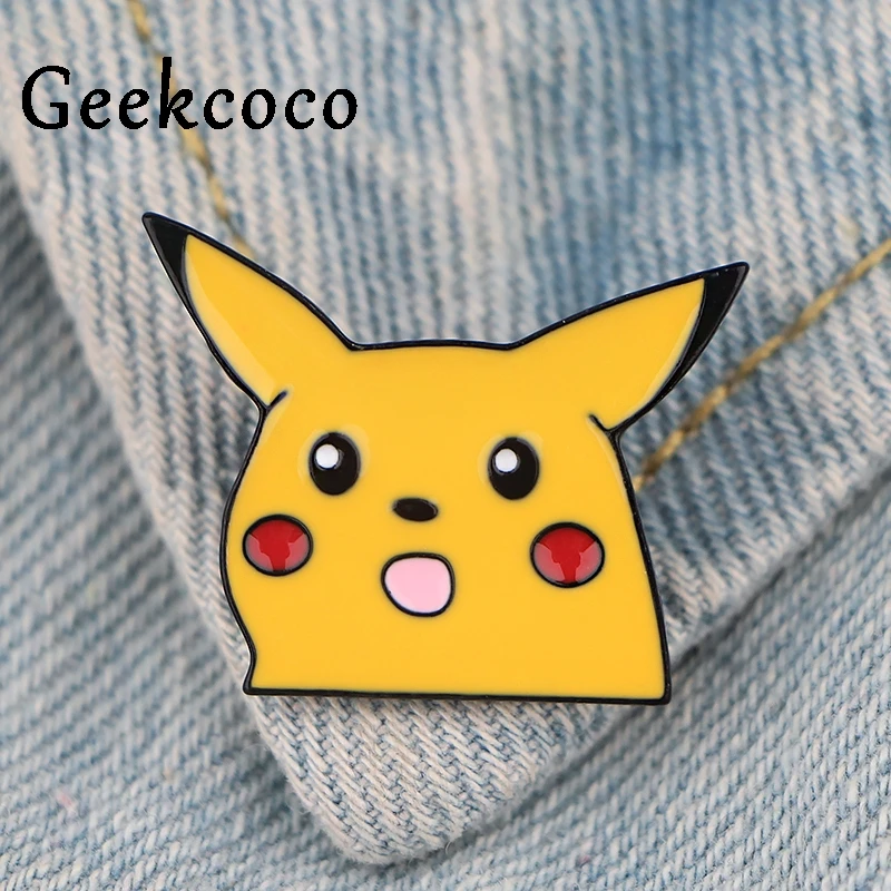 Pocket monster pikachu аниме забавные булавки медаль броши для женщин мужчин рубашка шляпа ткань украшение для рюкзака значок ювелирные изделия J0744