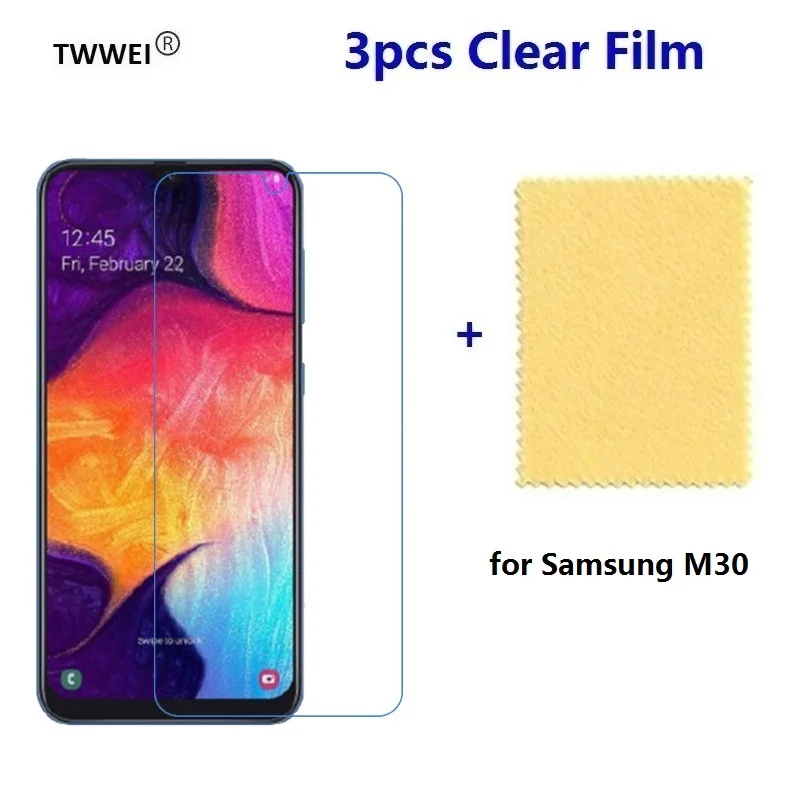 

3 Pcs Plastic Soft Protective Film for Samsung A30 A50 M30 LCD (Not Glass) Screen Protector Foil Film On A30 A50 M30