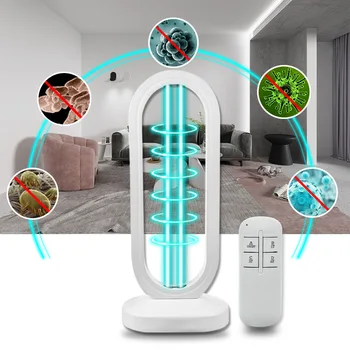 

UVC Sterilizing Lamp 50W Ozone Ultraviolet Disinfection Lamp 110V US 220V EU Bactericidal Lamp Remote Timing Germicidal Lamp