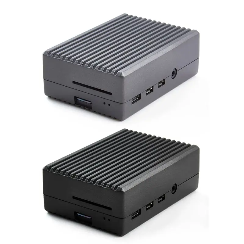 

Metal Case Enclosure Aluminum Alloy Protective Shell for Raspberry Pi 4B Kit R2JB