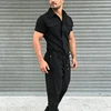 2022  Male Pure Color Overalls Casual Street Wear Jumpsuit Men's Fashion Overalls Basic Work Coverall  Overalls ► Photo 3/6