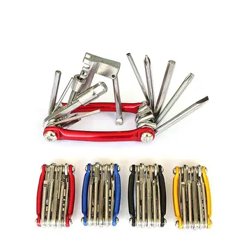 

Bike Tools 11 In 1 Bicycle Repairing Set Bike Repair Tool Kit Wrench Screwdriver Chain Carbon steel bicycle Multifunction Tool