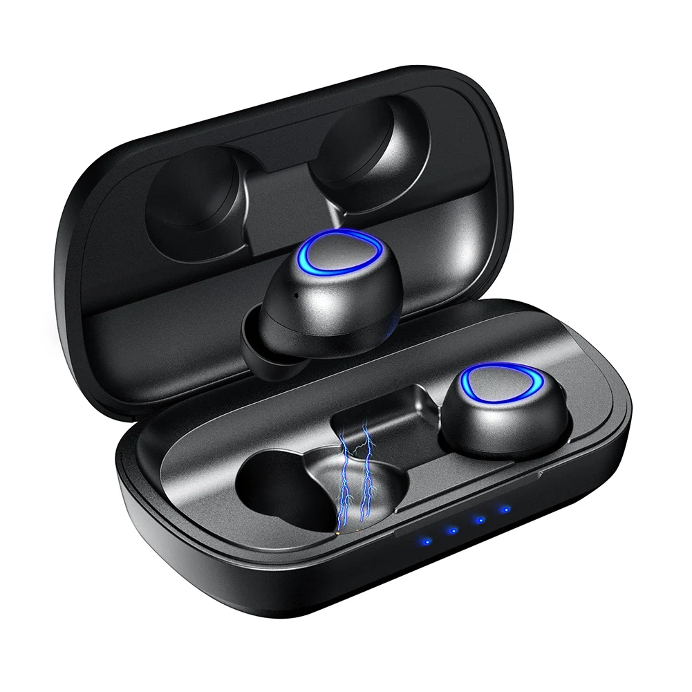 Мини TWS наушники Bluetooth 5,0 Спортивная гарнитура Беспроводные наушники с зарядным устройством для телефонов