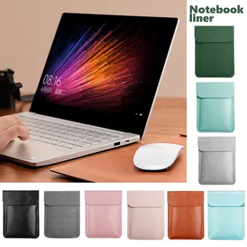 

Waterproof Laptop Sleeve Cover Slim Soft PU Leather Protective Case Anti-Scratch Waterproof Laptop Bag For MacBook Air/Pro