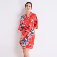 Кардиган средней длины с принтом женская летняя тонкая модель с секциями шелковый халат японское кимоно халат-верхняя одежда