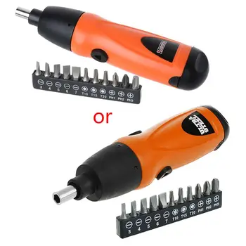 

6V Electric Screwdriver Battery Operated Cordless Screwdriver Set Drill Tool