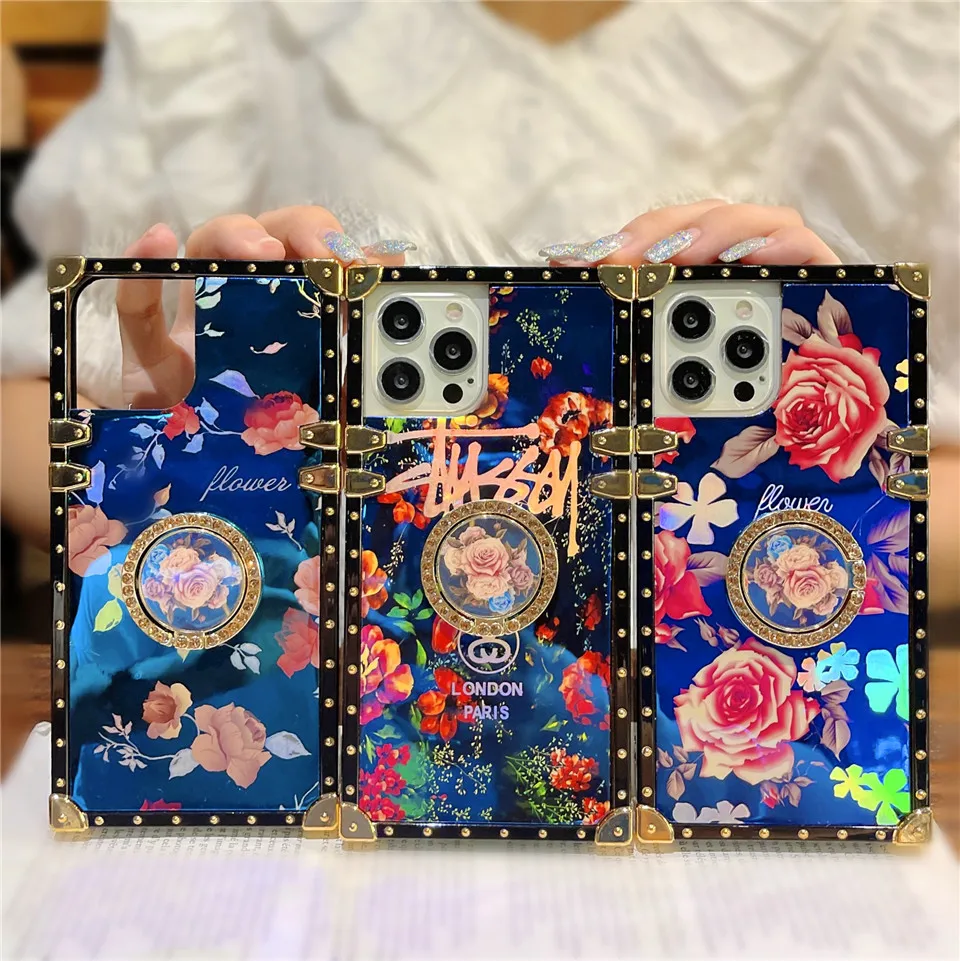 13 pro max case Musubo Luxury Flowers Case For iPhone 13 Pro Max 12 Mas 11 XR Fundas Lanyard Cover For iPhone Xs Max X 8 Plus 7 Laser Coque Capa 13 pro max case