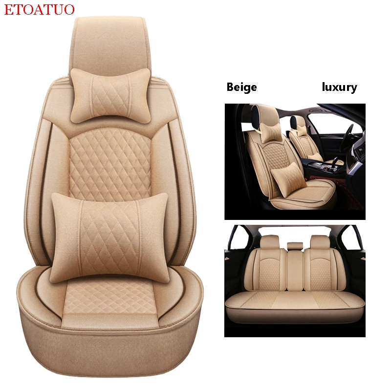 

Full Coverage flax fiber car seat cover auto seats covers for nissan patrol y61 y62 nissan primera p12 nissan qashqai j10 j11