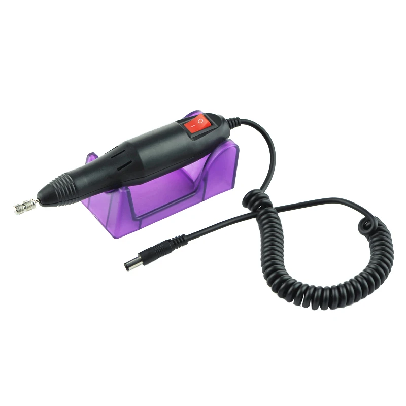 1 Set 2 Way Rotate Electric Nail Drill Machine 20000RPM Manicure Machine Strong Pedicure Gel Cuticle Remover USB Power Apparatus