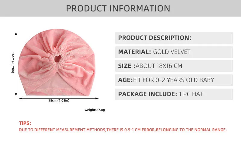 Новая бархатная детская шапочка колпачок, мягкая однотонная шляпка для девочки, тюрбан, милая детская шапка, широкий берет-Боб, реквизит для фотосъемки новорожденных