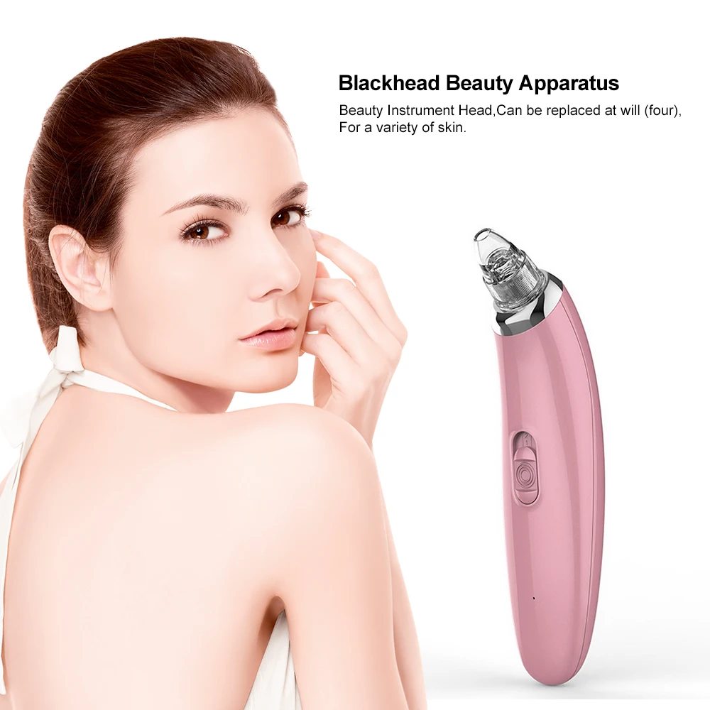 

Vacuum Pore Cleaner Blackheads Electric Acne Clean Exfoliating Cleansing Face Facial Instrument Comedones Battery Plate