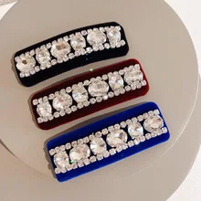 

BB Hair Clip for Women Girl Rhinestone Geometric Hairpin Korean Handmade Fashion Head Accessories Mujer Wholesale