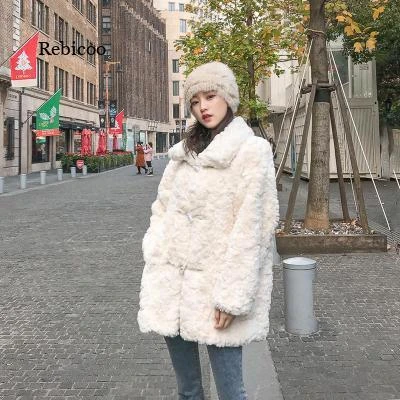 manteau femme mouton blanc