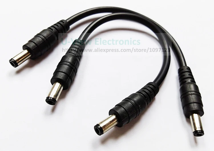 NCHTEK DC 5,5x2,1 мм штекер в DC 5,5x2,1 мм Мужской DC кабель питания около 20 см/ /50 шт