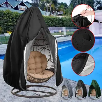 

New Outdoor Garden Swing Chair Dust Cover Swing Garden Hanging Egg Chair UV Seat Cover Waterproof Sun Protection Furniture Cover