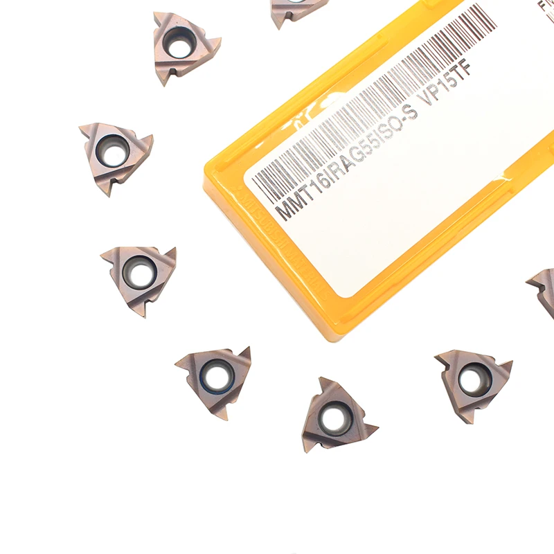 

MMT 16IR AG55 VP15TF Blade Inserts 10Pcs Tool 16IR AG55 Replacement Boring Carbide Threading Equipment Supplies