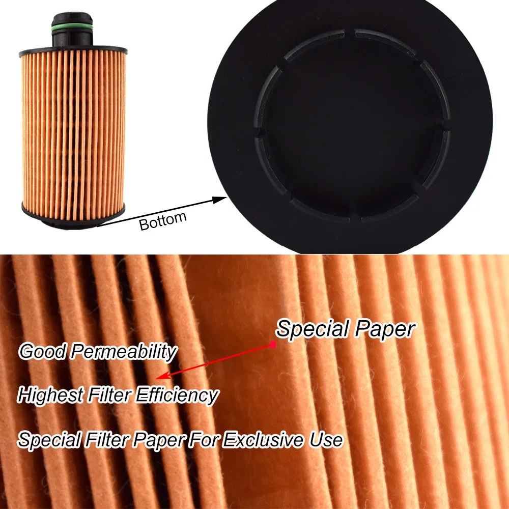 Oil Filter 68229402AA For Chrysler Ram 1500 2014- / Jeep Grand Cherokee WK2 2014 2015 2987cc 3.0L V6