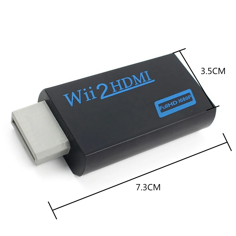  3.5 Millimetri di Uscita Audio Martinetti a Hdmi Wii2HDMI Full Hd Fhd 1080P Dell'adattatore Del Con