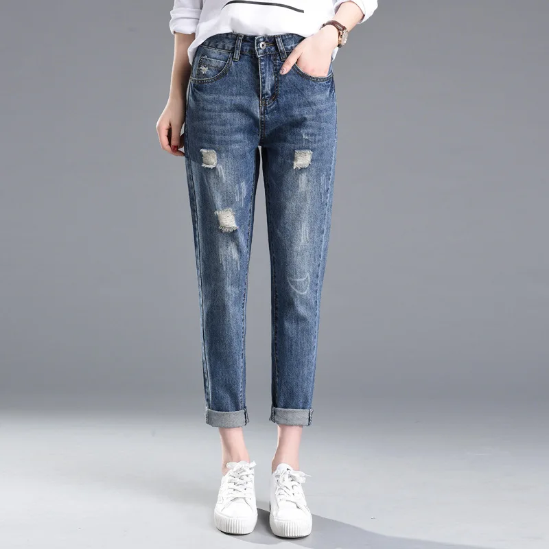 Jeans woman Plus Size Nine Stretch Jeans Women 2020 Summer