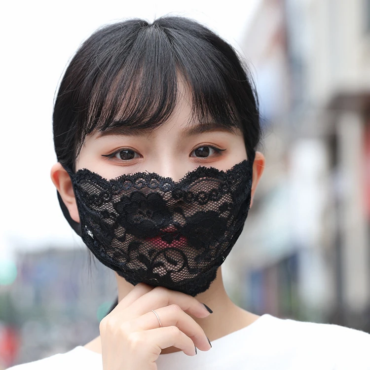 Thin Single Layer Lace Masks Driving Dust And Sun Protection Facemask Women Net Yashmask For Wedding Nightclub Party Show T006 Women S Scarves Aliexpress