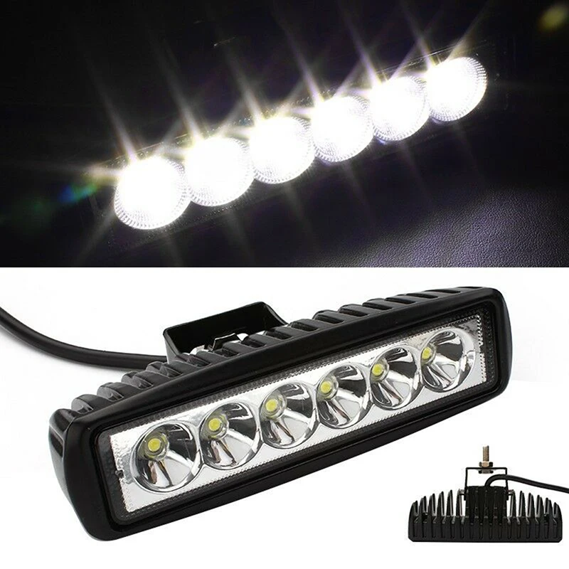 18w DRL LED 스팟 플러드 라이트 작업등, 6000k Led 작업등, 4WD UTE SUV 트럭, 1 개