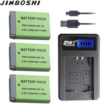 

3pcs NB-13L NB 13L NB13L battery +LCD USB single Charger for Canon PowerShot G5X G7X G9X G7 X Mark II G9 X,SX620 SX720 SX730 HS