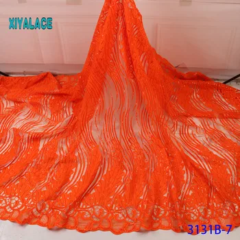 

2019 High Quality Embroidered Lace Fabric Nigerian Woman Lace Fabrics Dress African lace fabric French Lace Fabric Wedding 3131B