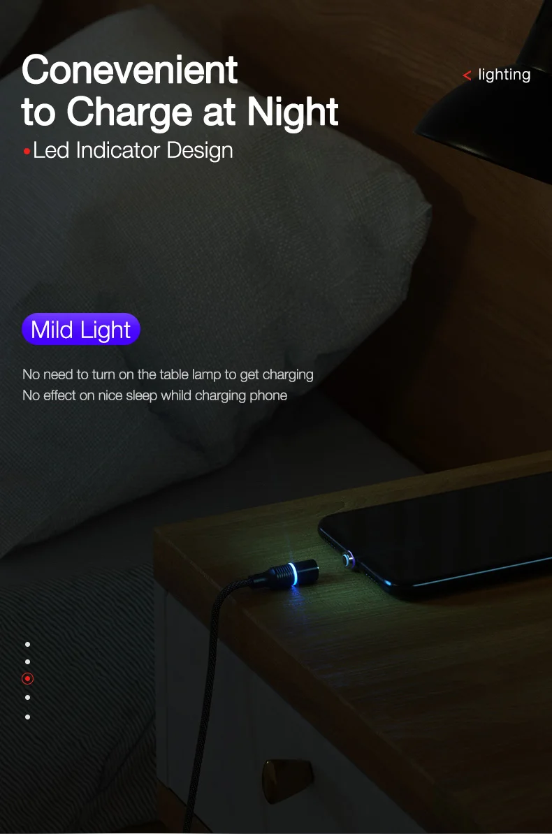 5A Super fast charge QC4.0 Magnetic Cable USB C Charging (5)