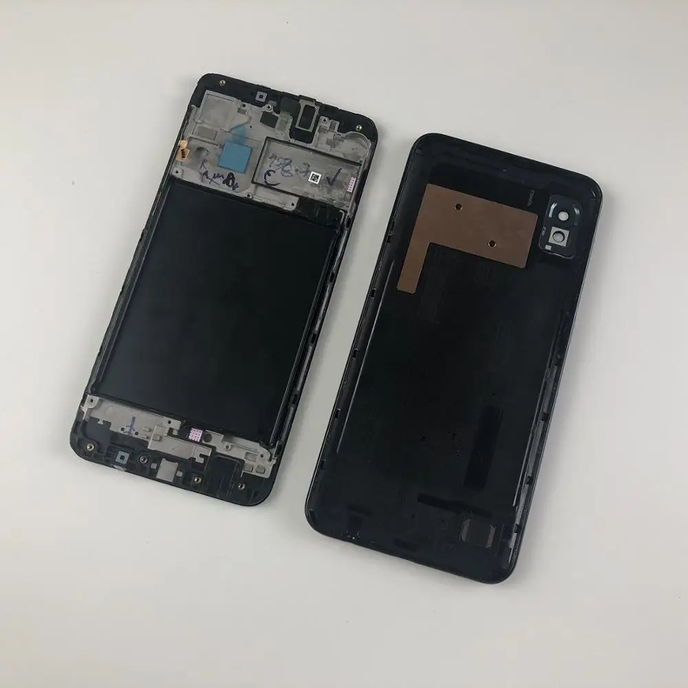 Оригинальный Корпус ЖК дисплея для Samsung Galaxy A10 A105f передняя рамка корпуса + задняя