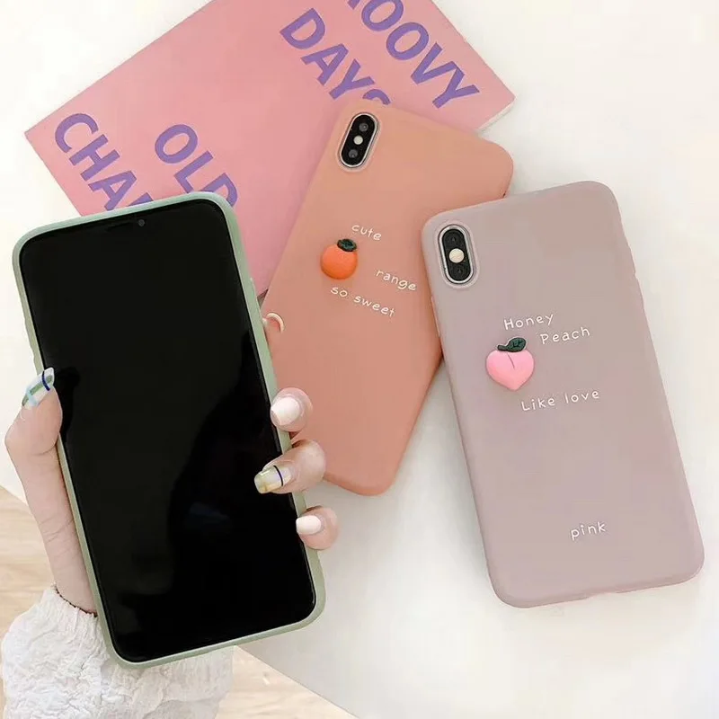 YISAHNGOU милый 3D милый фруктовый мягкий резиновый чехол для Apple iPhone 11 XS Max XR X XS 8 7 Plus 6 6s Футляр для телефона подарки