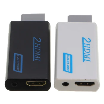 

For Nintendo Wii To HDMI 1080P Converter Wii2HDMI Adapter Converters Full HD Upscaling 3.5mm Audio Video Output Plug and Play