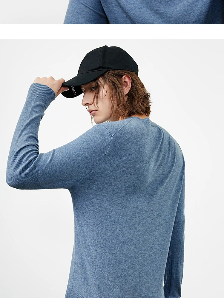 JackJones мужской цветной удобный свитер из ткани с круглым вырезом 219324522