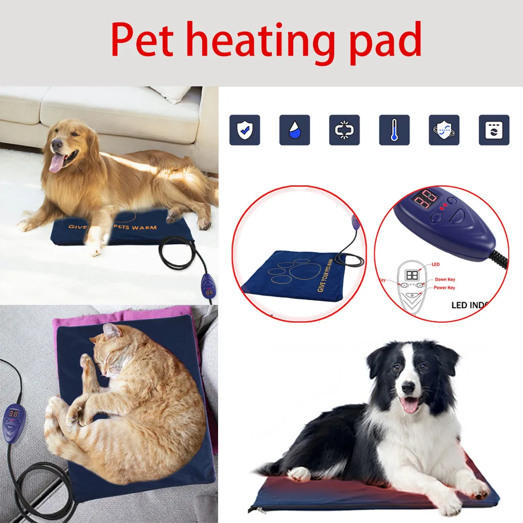 Waterproof Pet Heated Pad Bed Cat Dog Cat Warmer Electric Heating Mat Cushion dog bed dog house pet bed домик для кошки