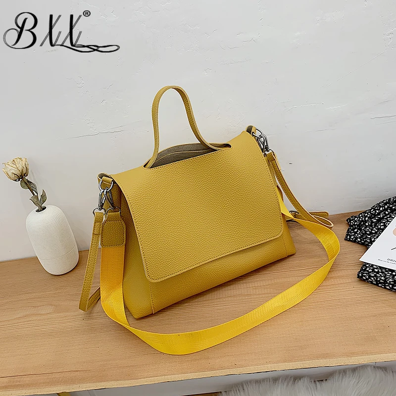 

BXX Sac / 2019 Fashion Autumn,winter Luxury Women's Handbags Designer Solid Color Large Capacity Shoulder Messenger Bag ZE376