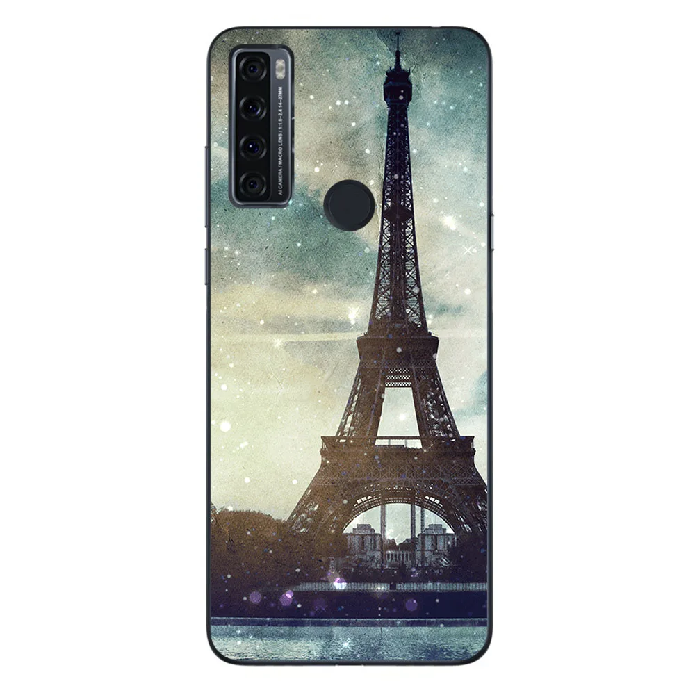 Phone Bags & Cases For TCL 20 SE 2021 6.82 inch Cover Soft Silicone Fashion Marble Inkjet Painted Shell Bag flip cover Cases & Covers