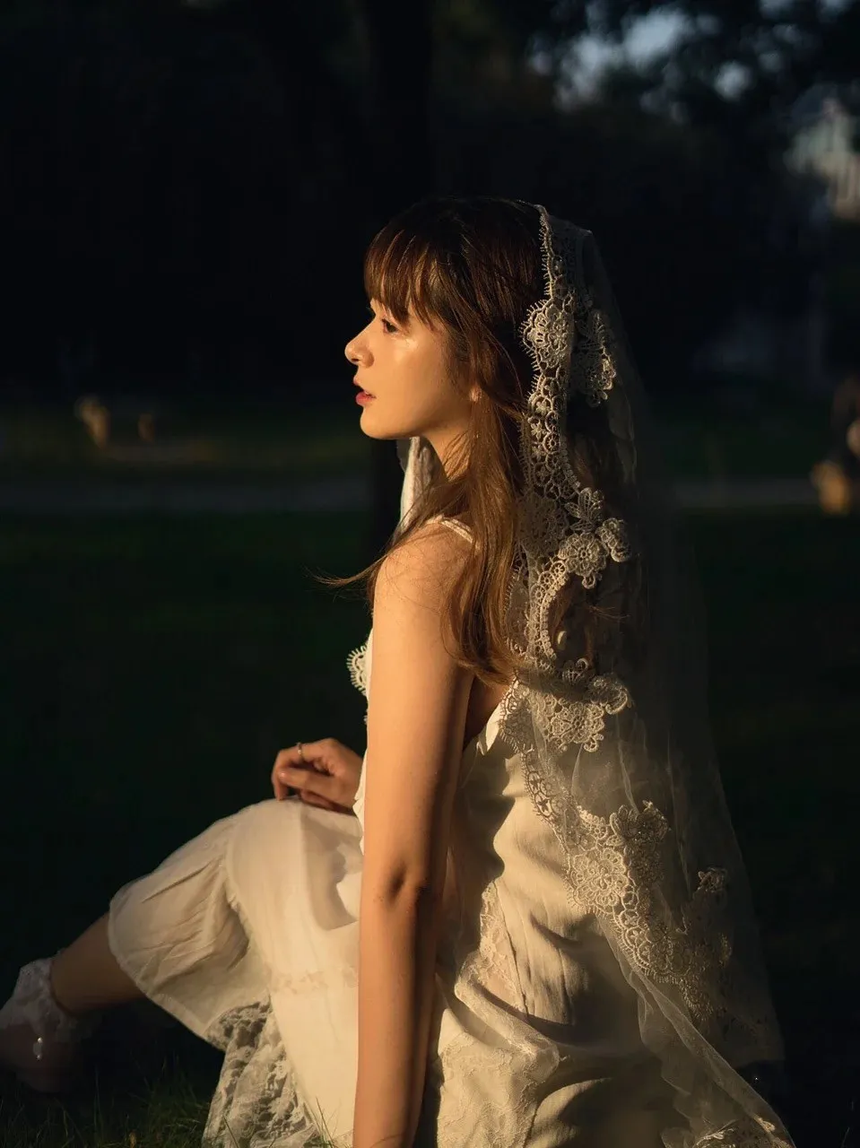 One Layer Lace Edge Black Bridal Veil 1.5*1.5 M Long Wedding Accessories Women Cosplay Bridal Veil