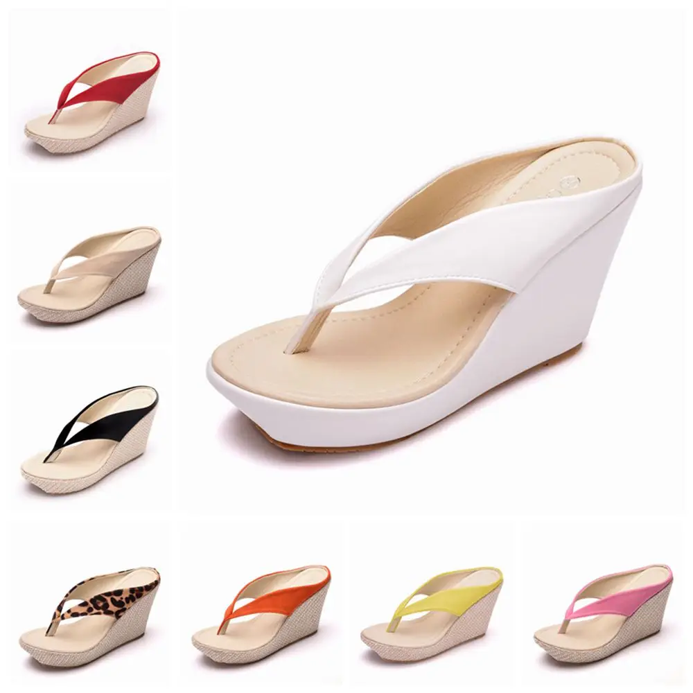 Женские богемные шлепанцы со стразами на танкетке с пеньковой веревкой