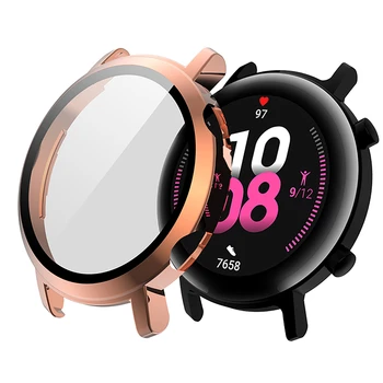 

42mm/46mm Electroplating All-inclusive Protective Shell Case with Tempered Film Screen Protector for Huawei Watch GT2 GT 2