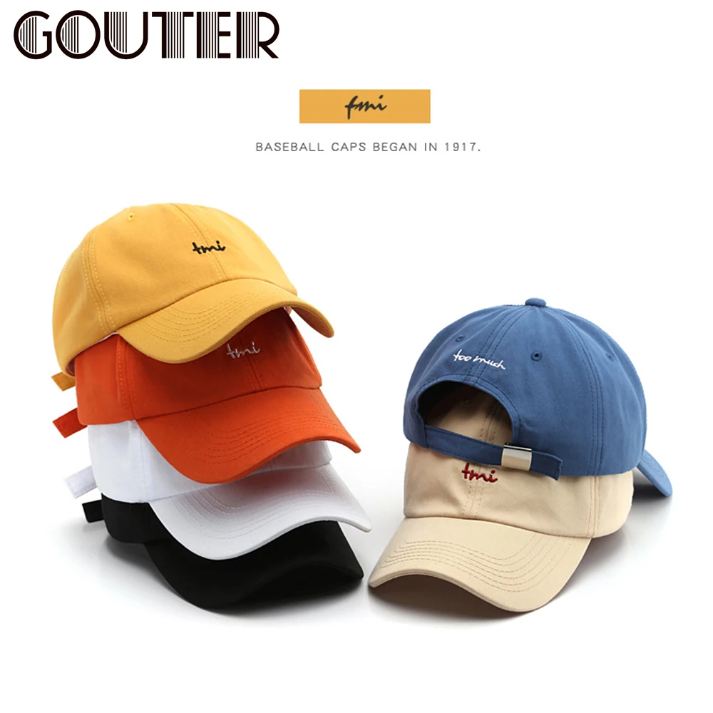

Outdoor Protection Sun Hat for Ladies Cotton Baseball Cap Men's Casual Peaked Cap Letters Snapback Hats For Women GOUTER