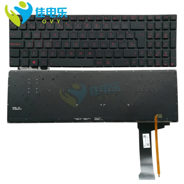 En trofast uøkonomisk Krav Spanish Keyboard Backlit Laptop Keyboards For Asus N551 N551j N551jb G551jm G551  G551jw N552 N751 N752 Spain Sp 0knb0-662csp00 - Replacement Keyboards -  AliExpress